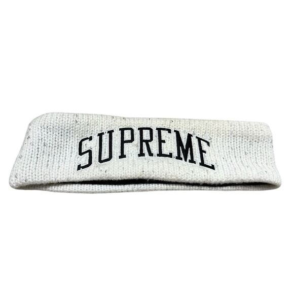Supreme New Era Sequin Arc Logo Headband White - Picture 1 of 6